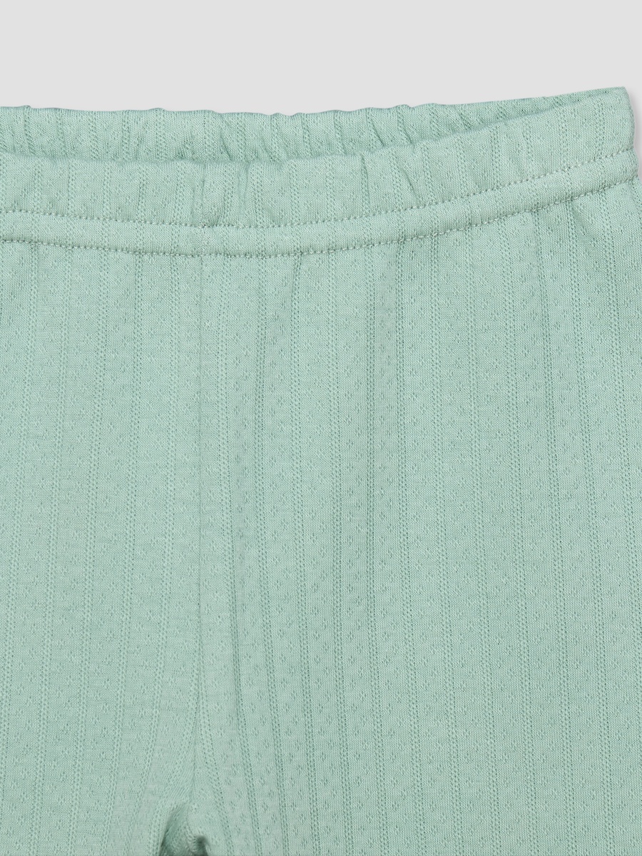 Cotton Collared Short Sleeves Pyjama Set with Textured Design