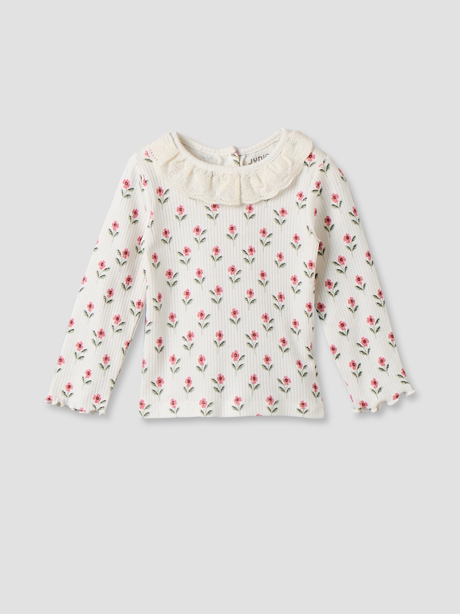 Pack of 3 Cotton Crew Neck Long Sleeves Pyjama Set with Floral Prints