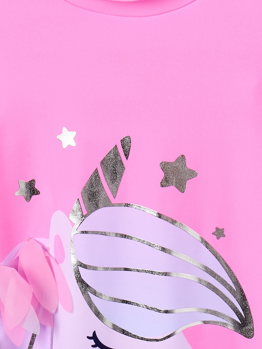 Girls Unicorn Print Swimsuit