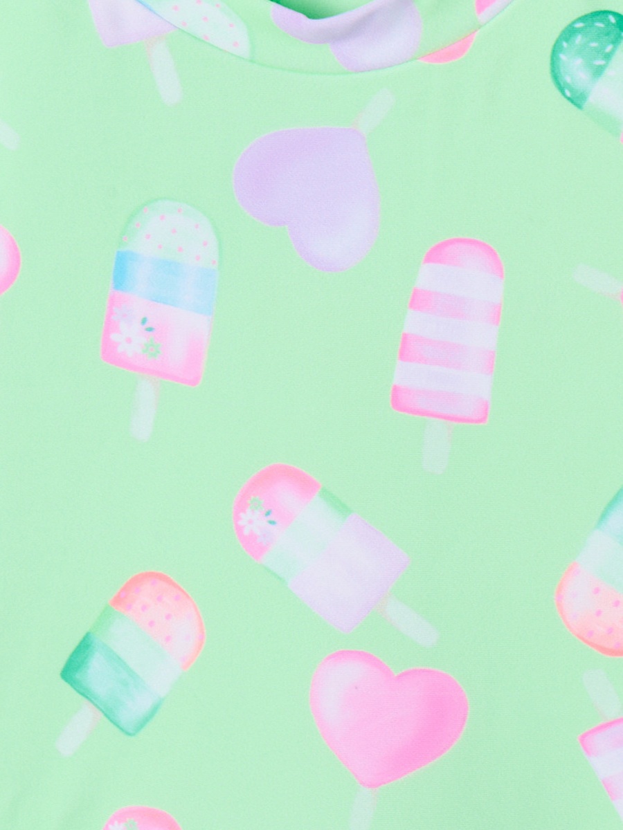 Girls Popsicle Print Swimsuit