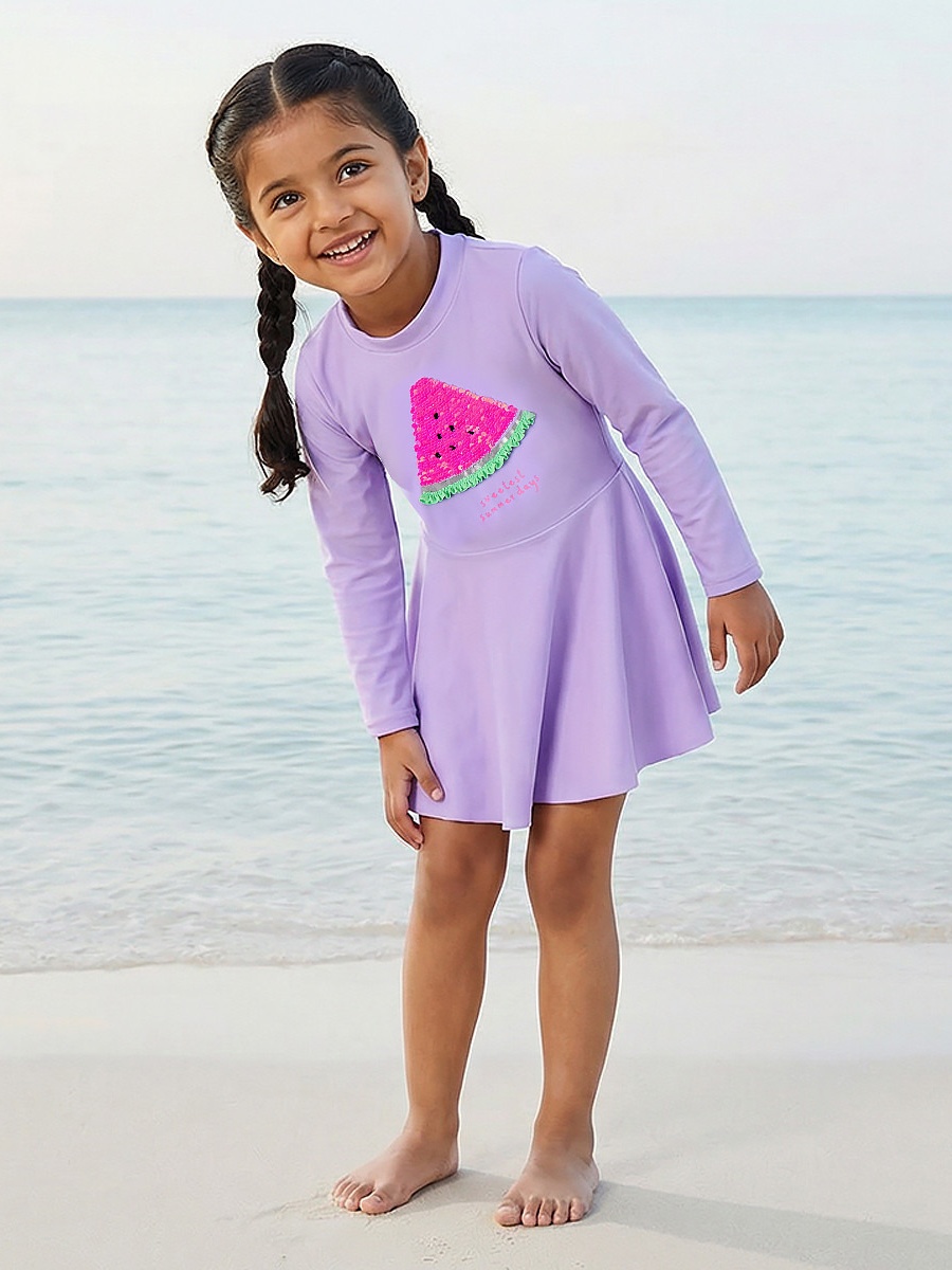 Girls Embellished Swimsuit