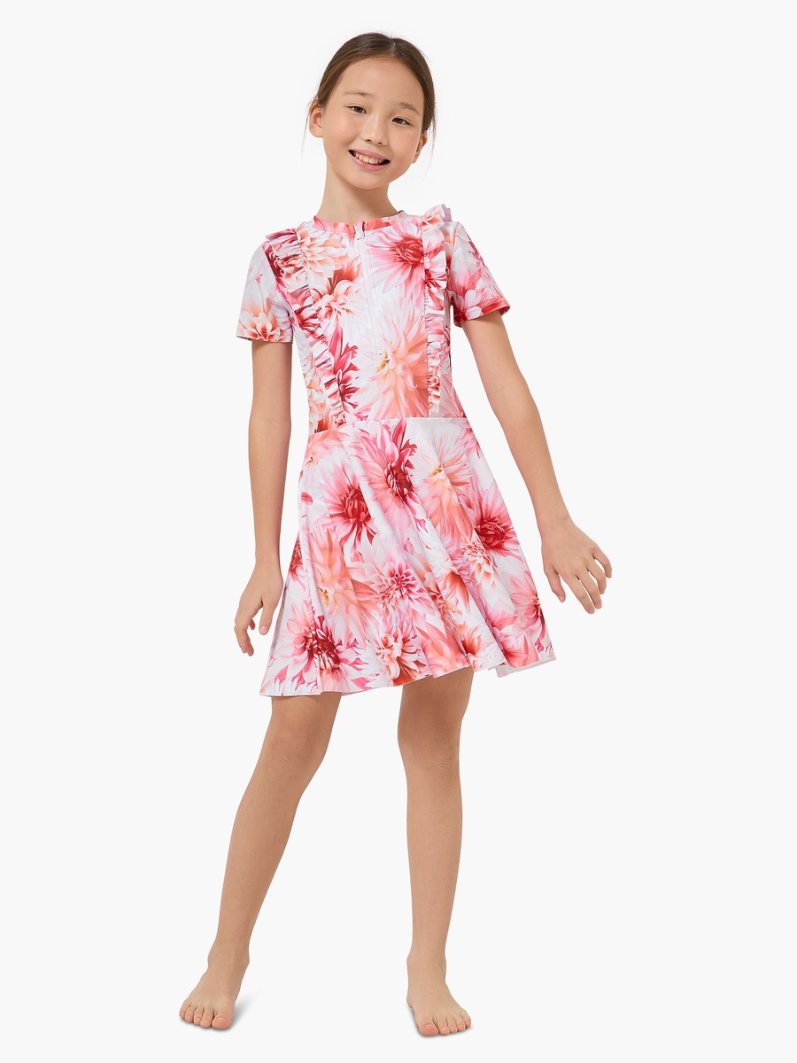 Girls Printed Swimsuit Set