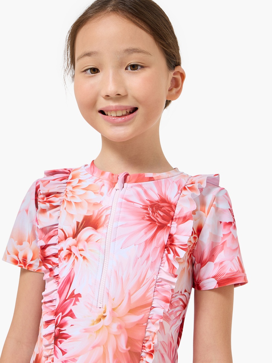 Girls Printed Swimsuit Set