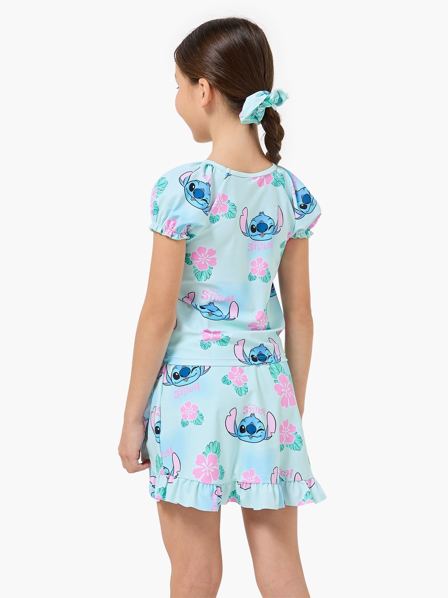 Set of 2 Girls Stitch Print Swimwear Set