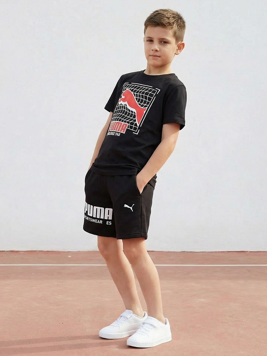 Crew Neck Short Sleeve T-Shirt with Logo Print