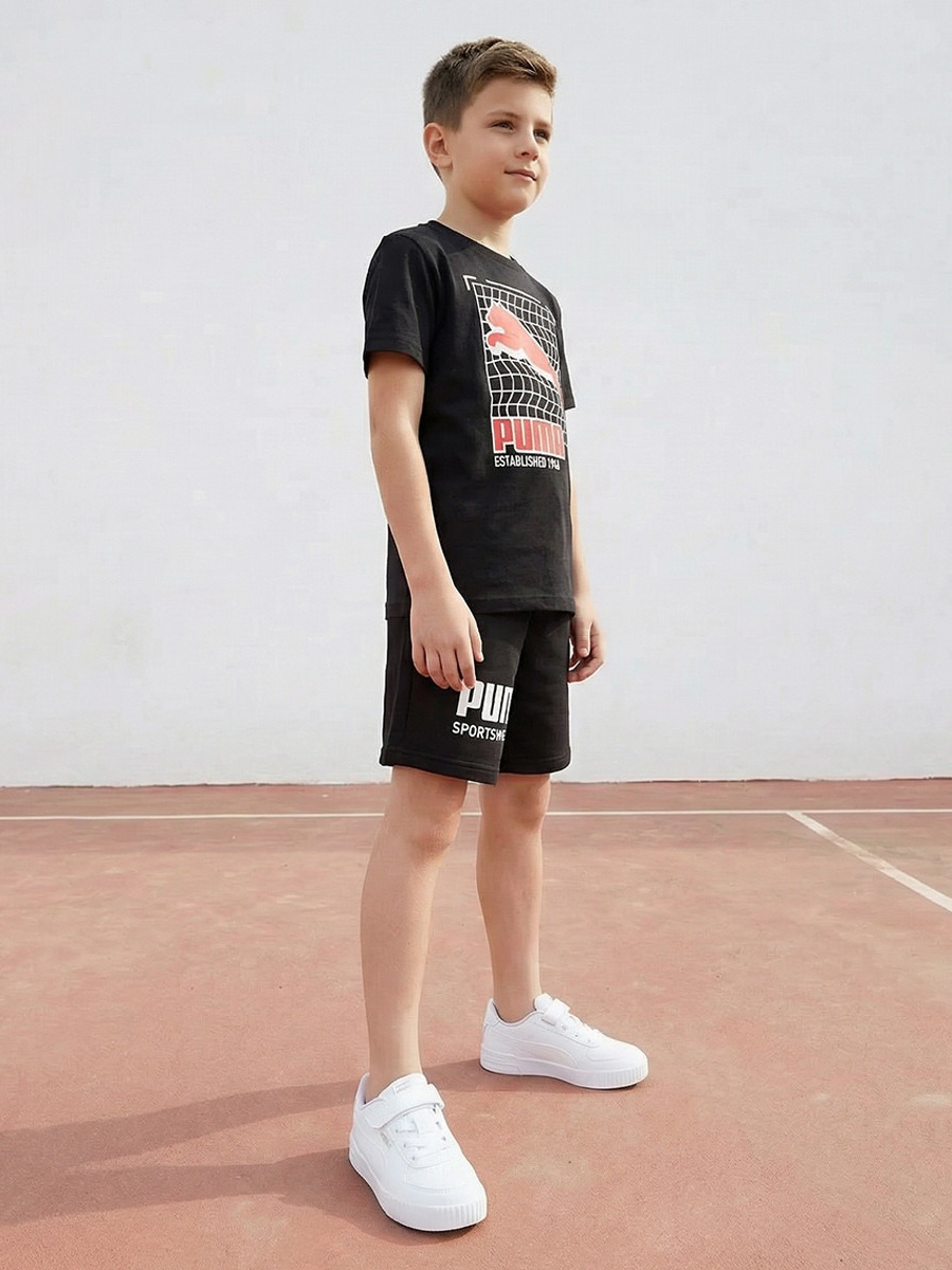 Crew Neck Short Sleeve T-Shirt with Logo Print
