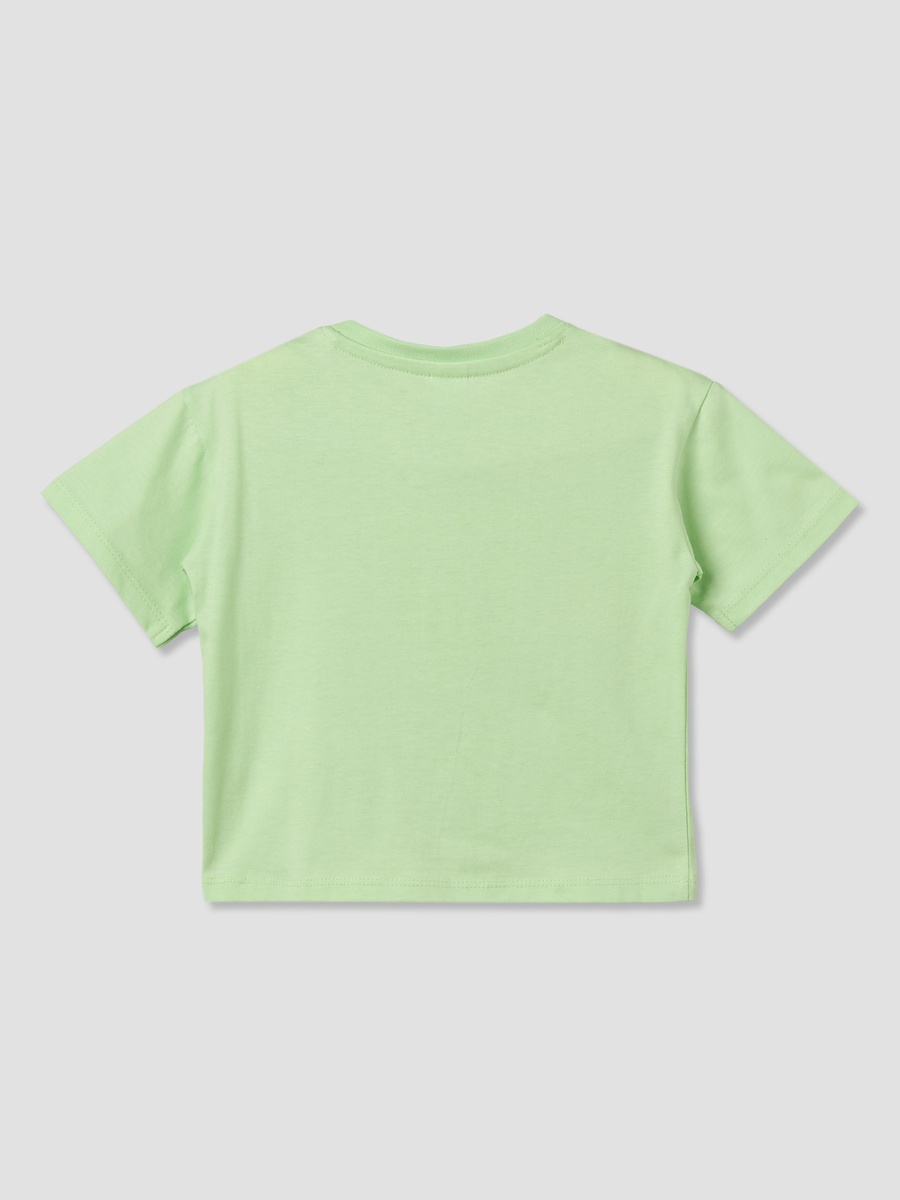 Crew Neck Short Sleeve T-Shirt with Simba Print