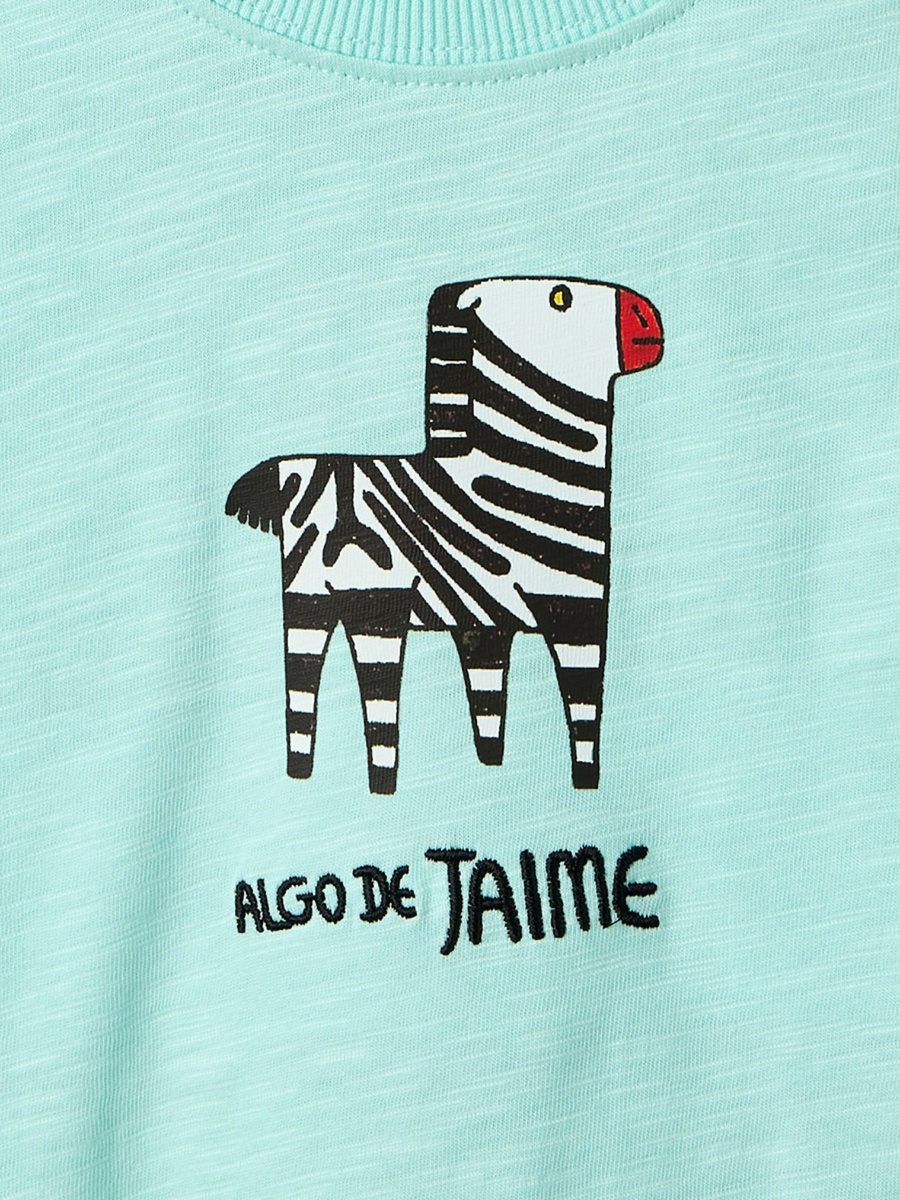 Crew Neck Short Sleeves T-shirt with Graphic Print