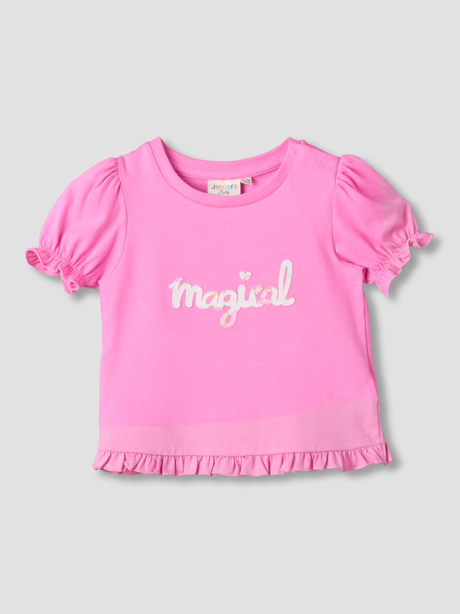 Pack of 2 Short Sleeves T-Shirt with Ruffle Hem