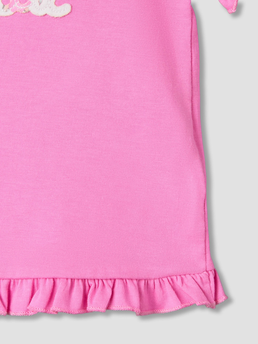Pack of 2 Short Sleeves T-Shirt with Ruffle Hem