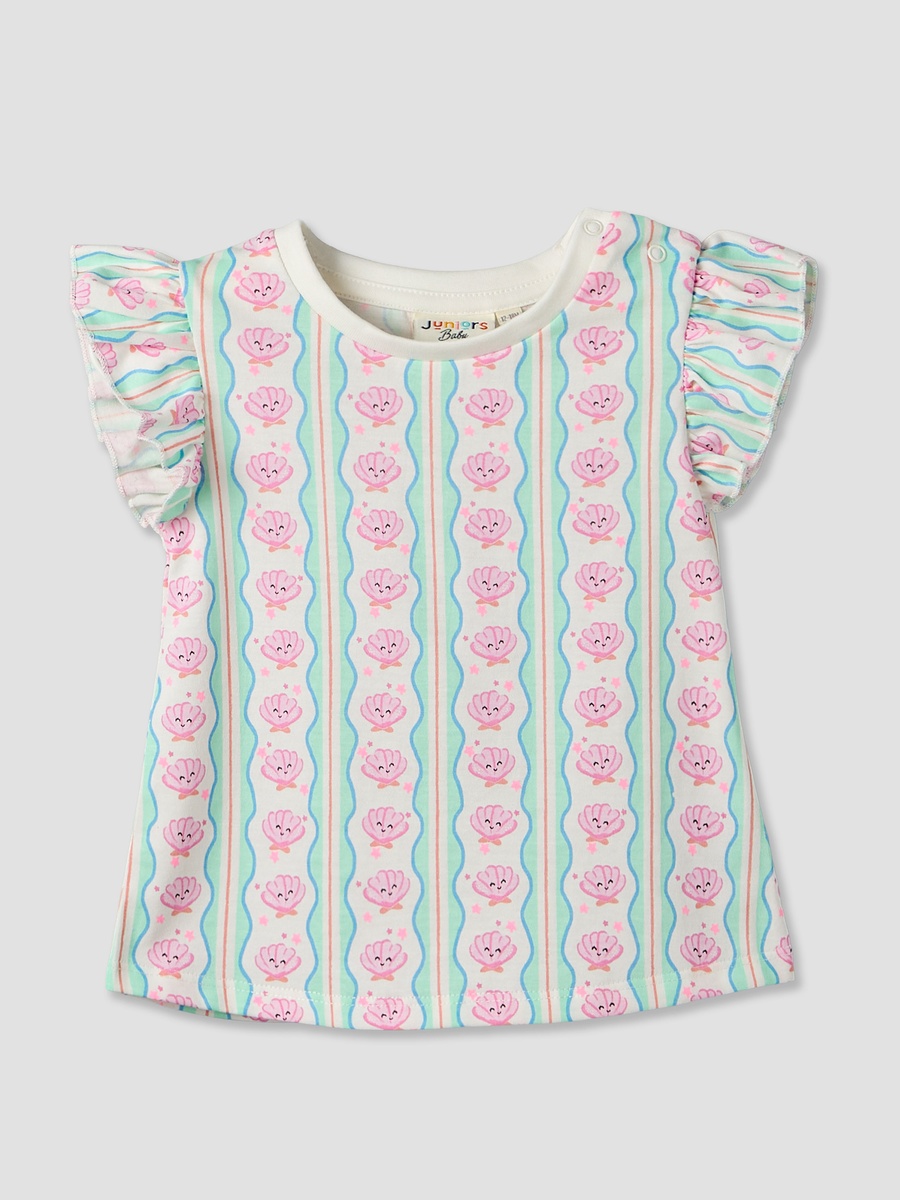 Pack of 3 Round Neck Short Sleeves T-Shirt with Assorted Designs