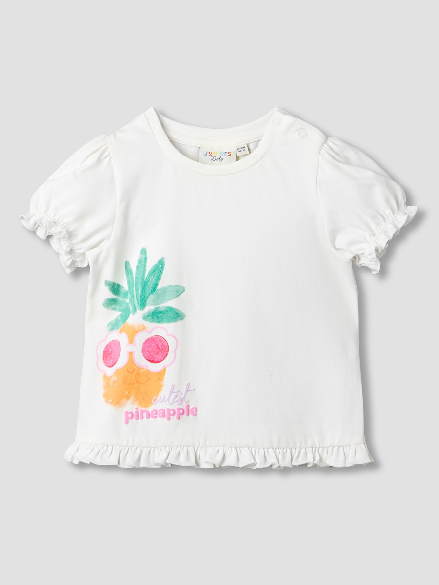 Pack of 2 Crew Neck Short Sleeves T-Shirt with Fruit Print