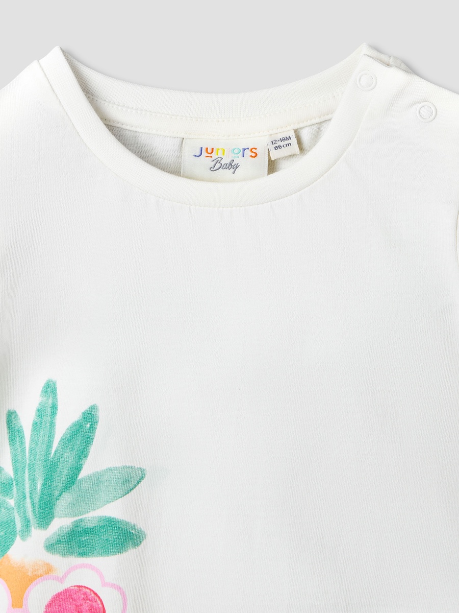 Pack of 2 Crew Neck Short Sleeves T-Shirt with Fruit Print