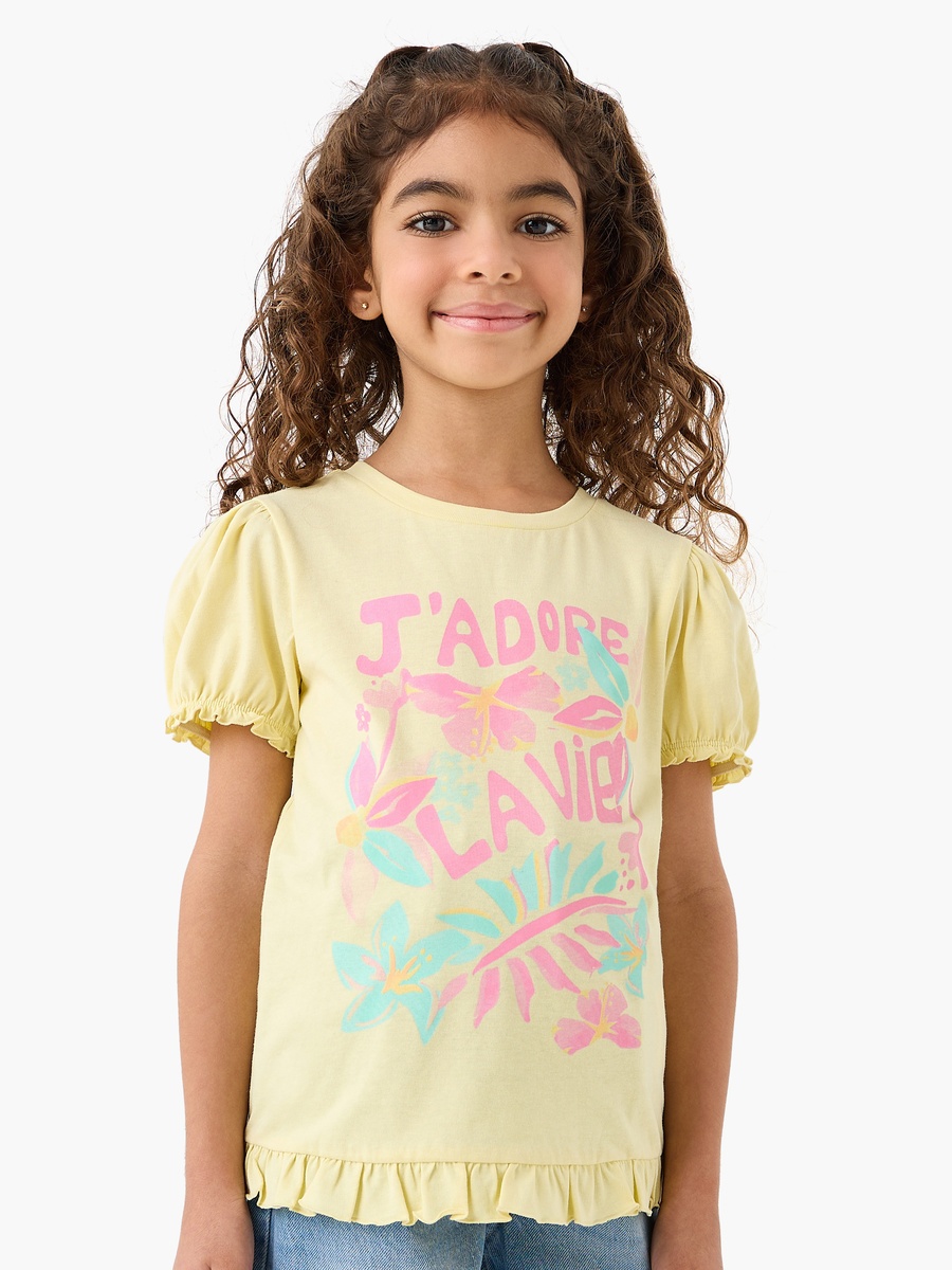 Pack of 2 Round Neck Short Sleeves T-Shirt with Graphic Print
