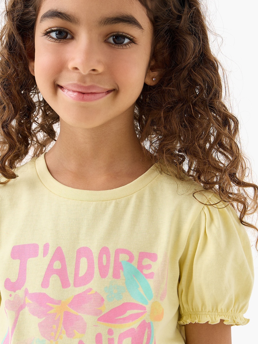 Pack of 2 Round Neck Short Sleeves T-Shirt with Graphic Print