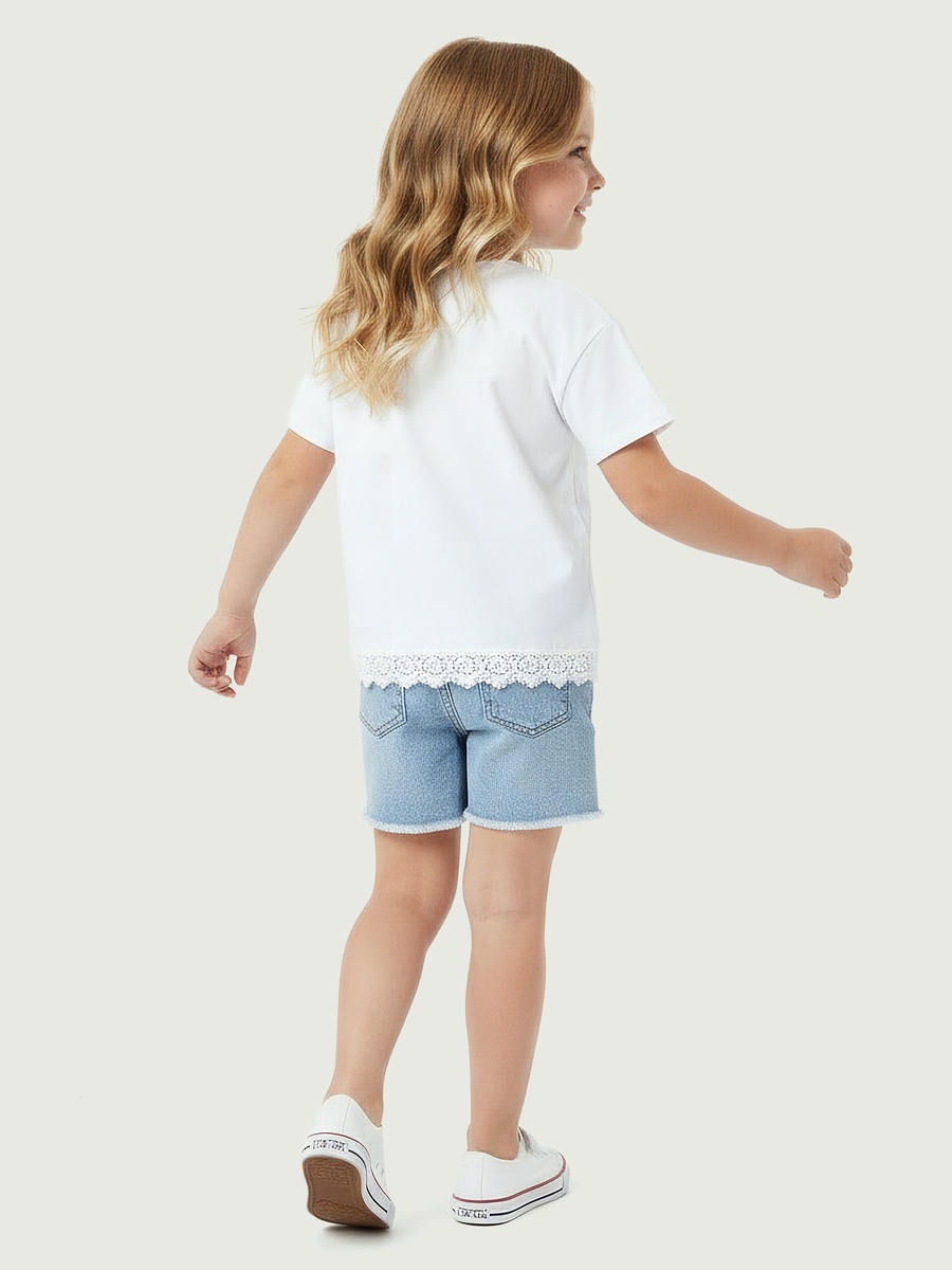 Crew Neck Short Sleeves T-Shirt with Graphic Print