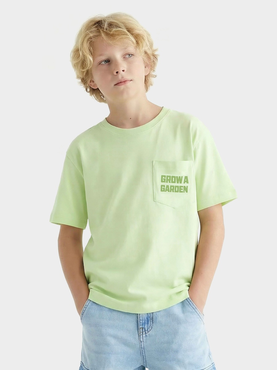Crew Neck Short Sleeves T-Shirt with Graphic Print