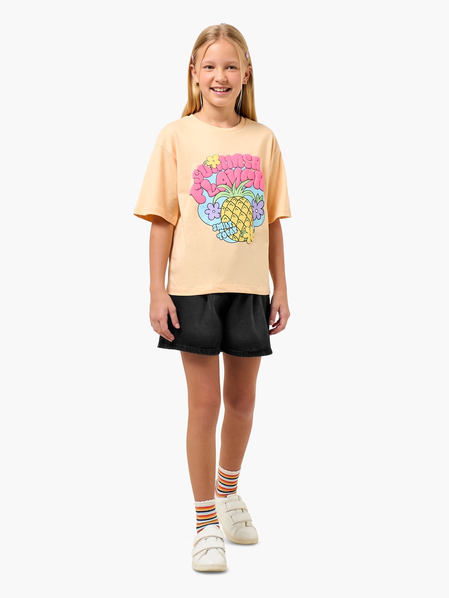 Crew Neck Short Sleeves T-Shirt with Graphic Print