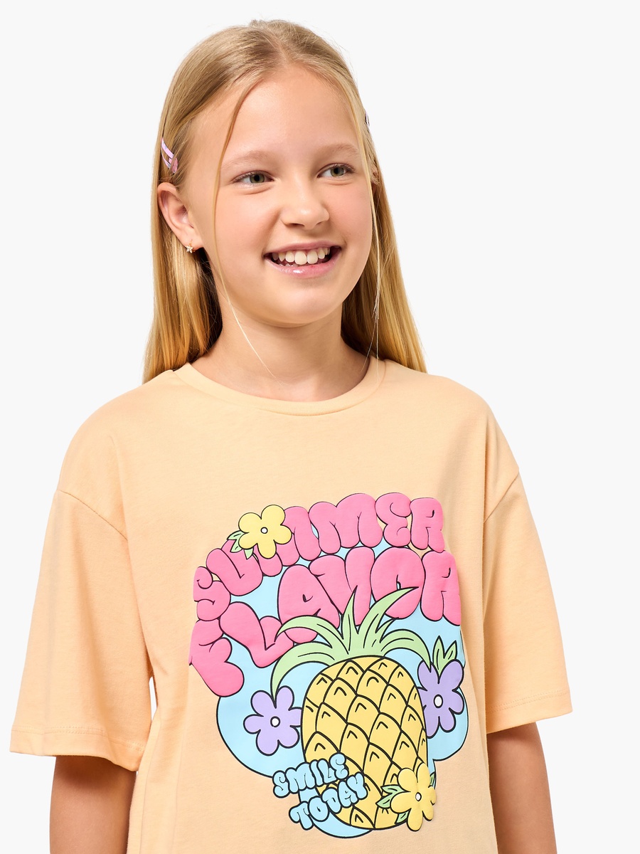 Crew Neck Short Sleeves T-Shirt with Graphic Print