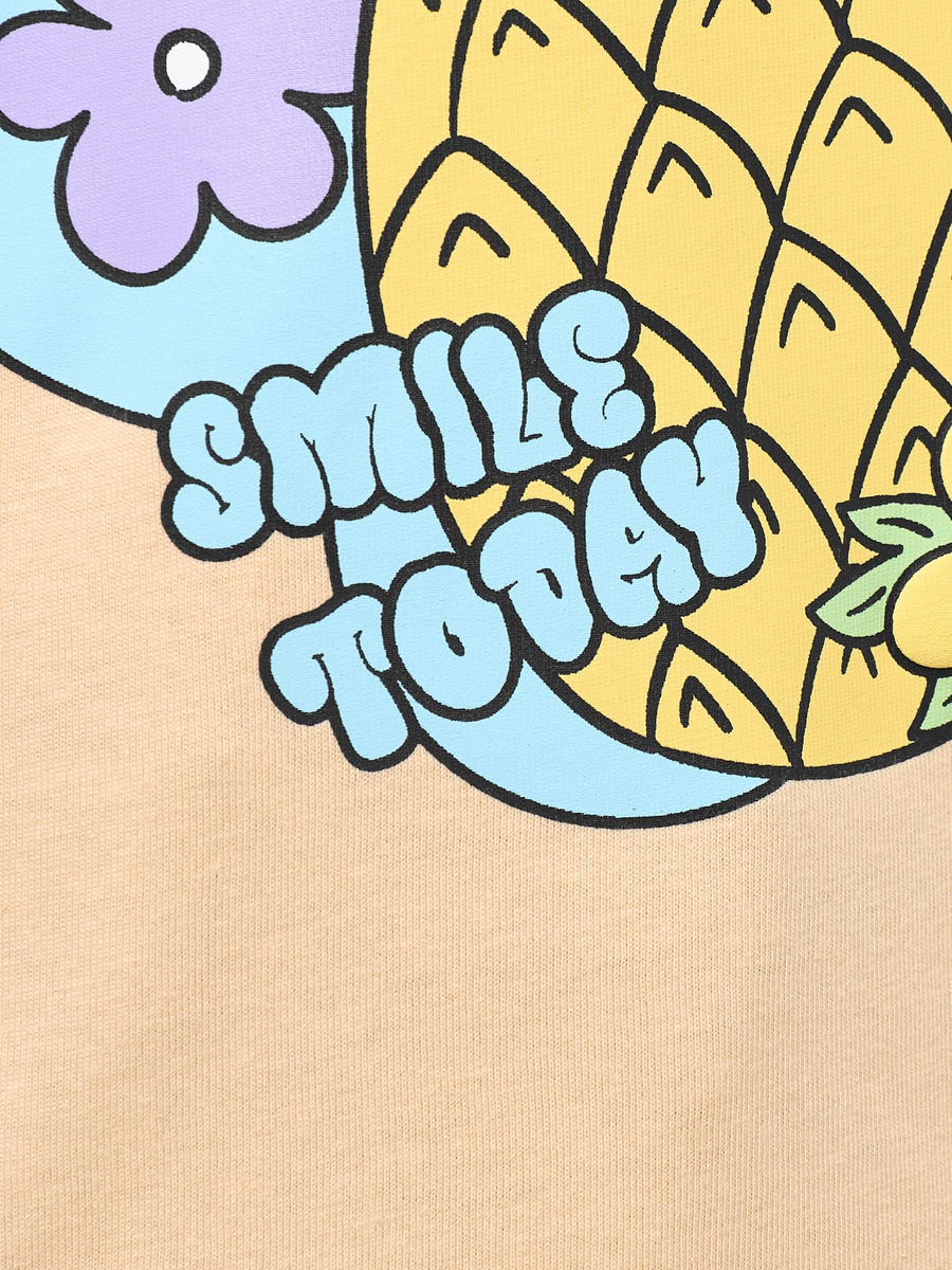 Crew Neck Short Sleeves T-Shirt with Graphic Print