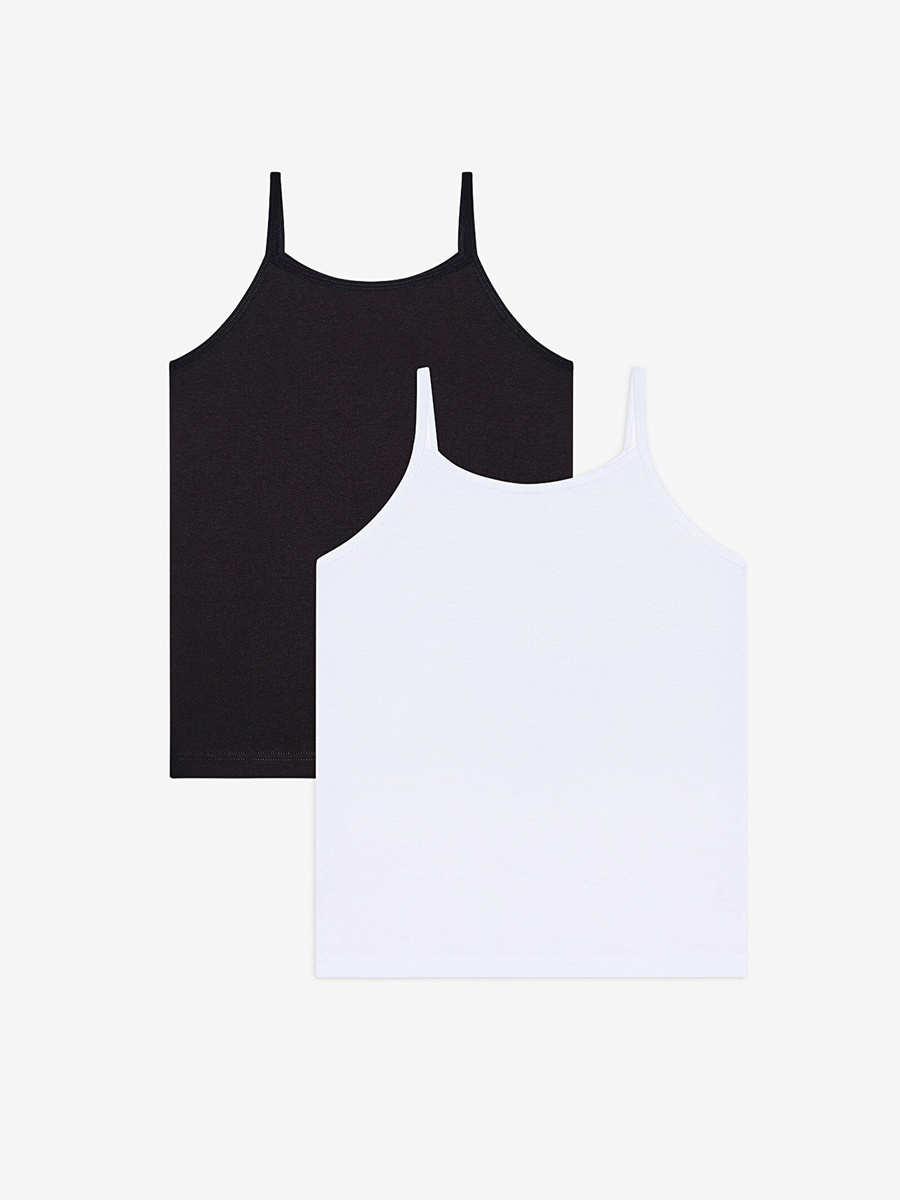 Pack of 2 -Girls Cotton Everyday Basic Camisole