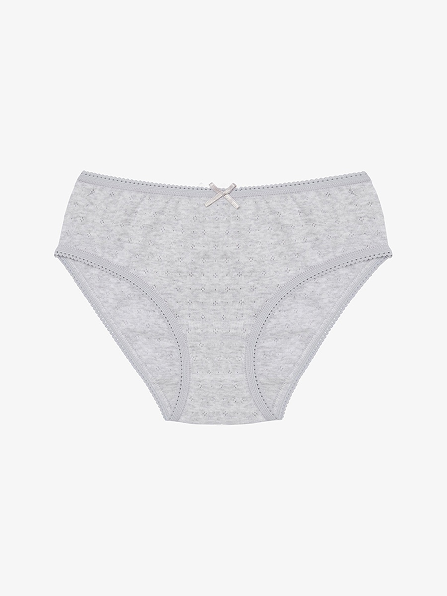 Pack of 3 - Girls Cotton Everyday Pointelle Briefs