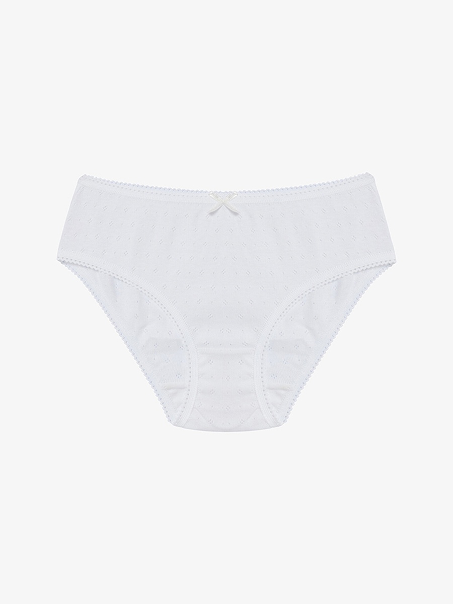 Pack of 3 - Girls Cotton Everyday Pointelle Briefs