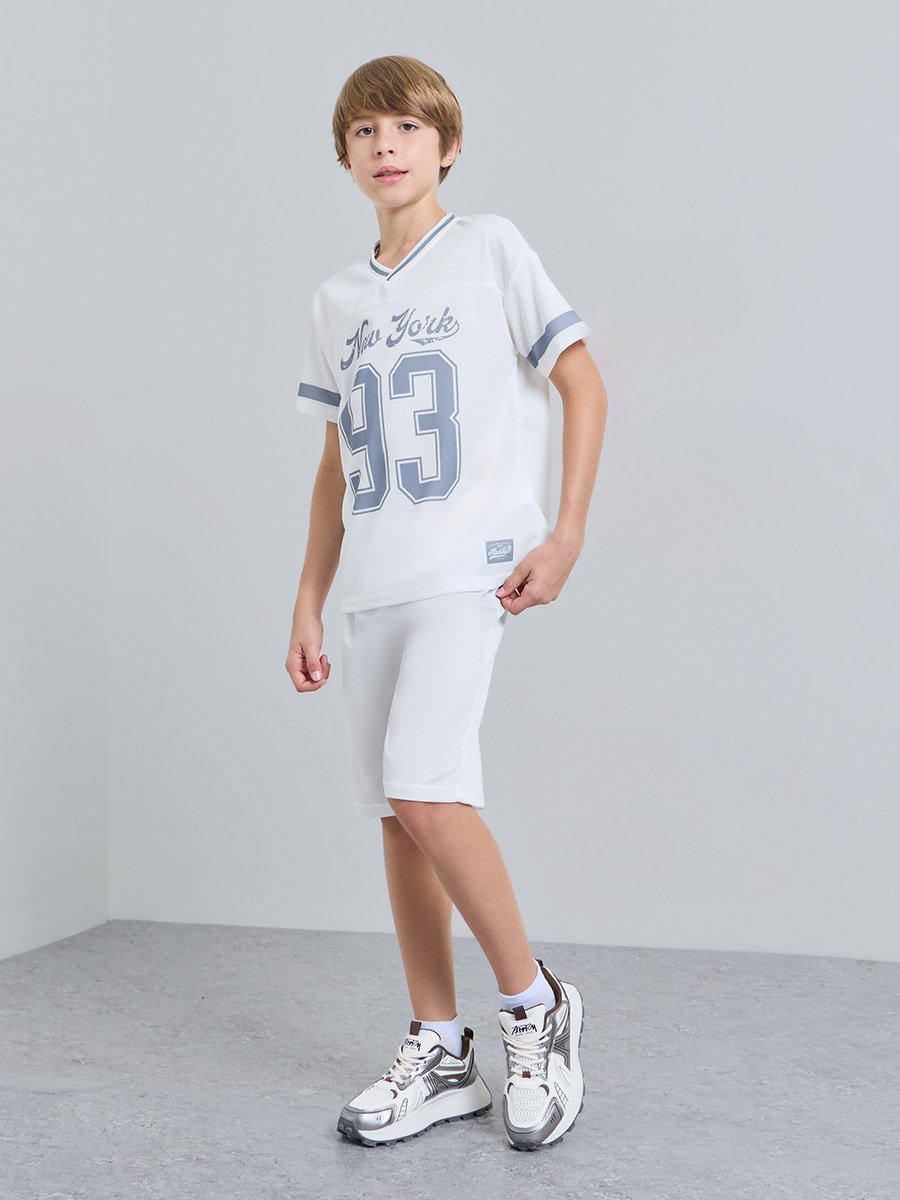 Teen Boys Graphic Print T-Shirt and Shorts Set