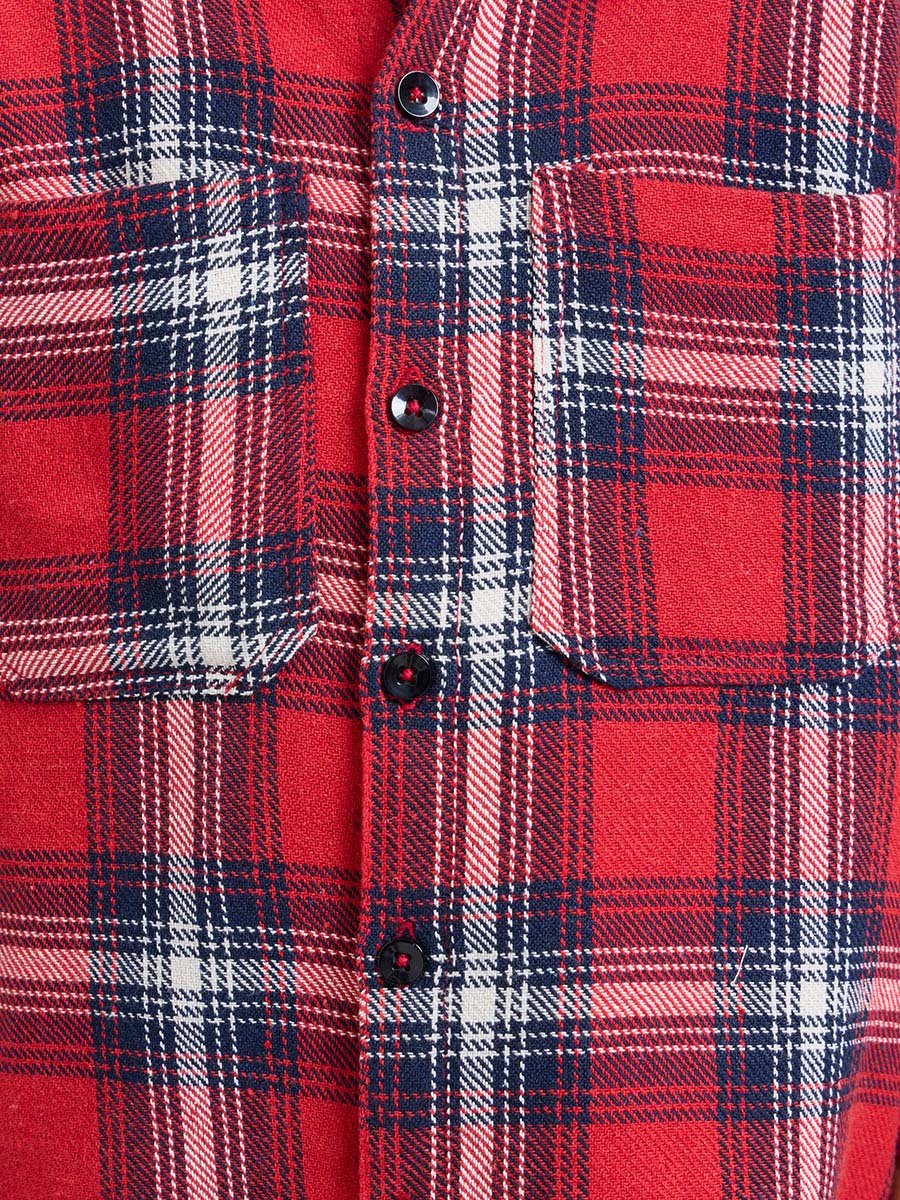 Boys Oversized Checked Shirt