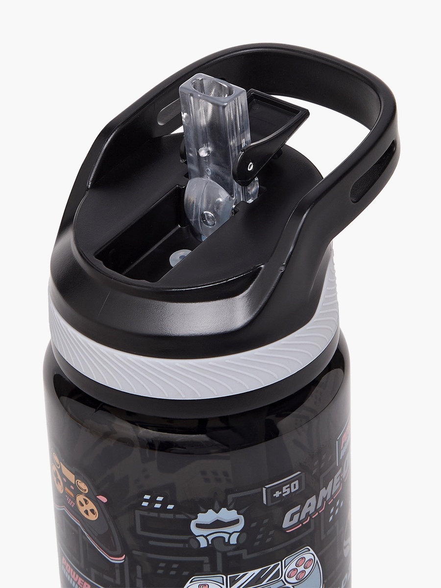 Game Print Water Bottle with Flip Spout and Handle - 750 ml