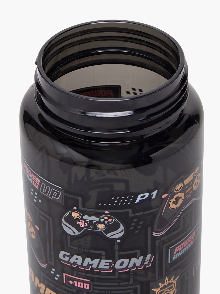 Game Print Water Bottle with Flip Spout and Handle - 750 ml