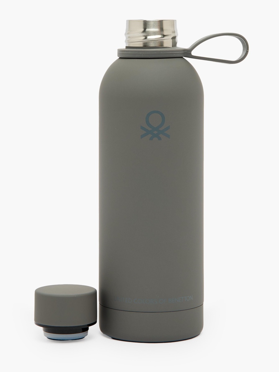 Solid Stainless Steel Water Bottle with Loop Handle - 500 ml