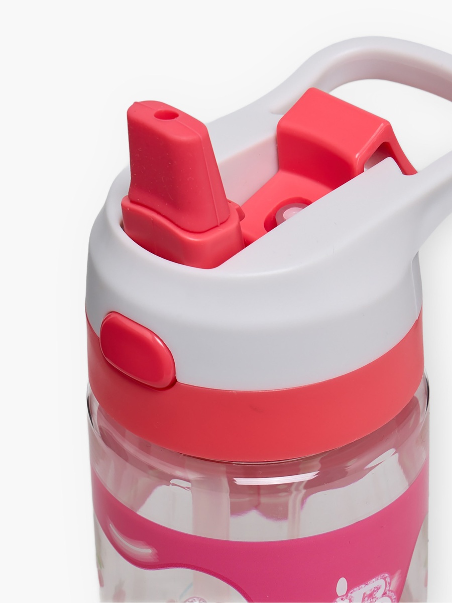 Printed Silicon Water Bottle with Spout and Loop Handle - 700 ml