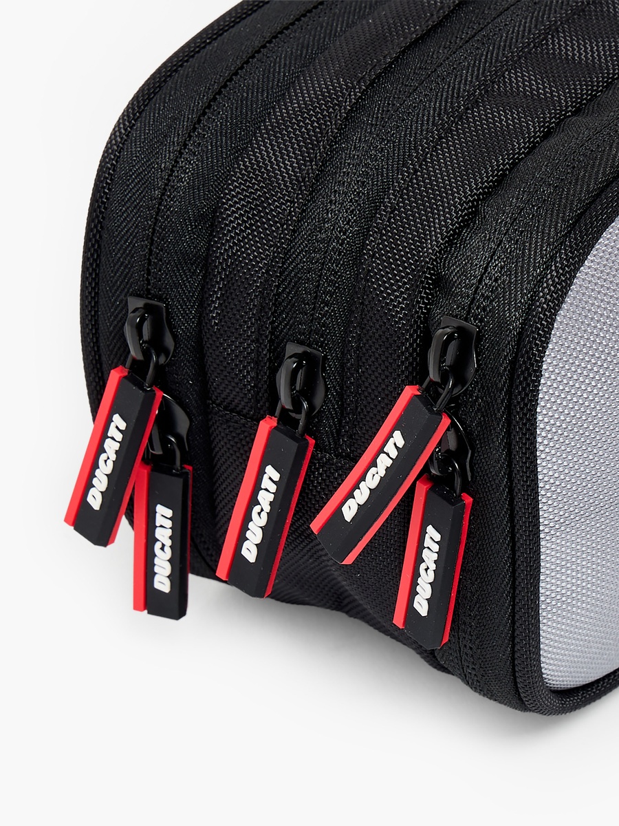 Colourblock Pencil Pouch with 3-Compartments