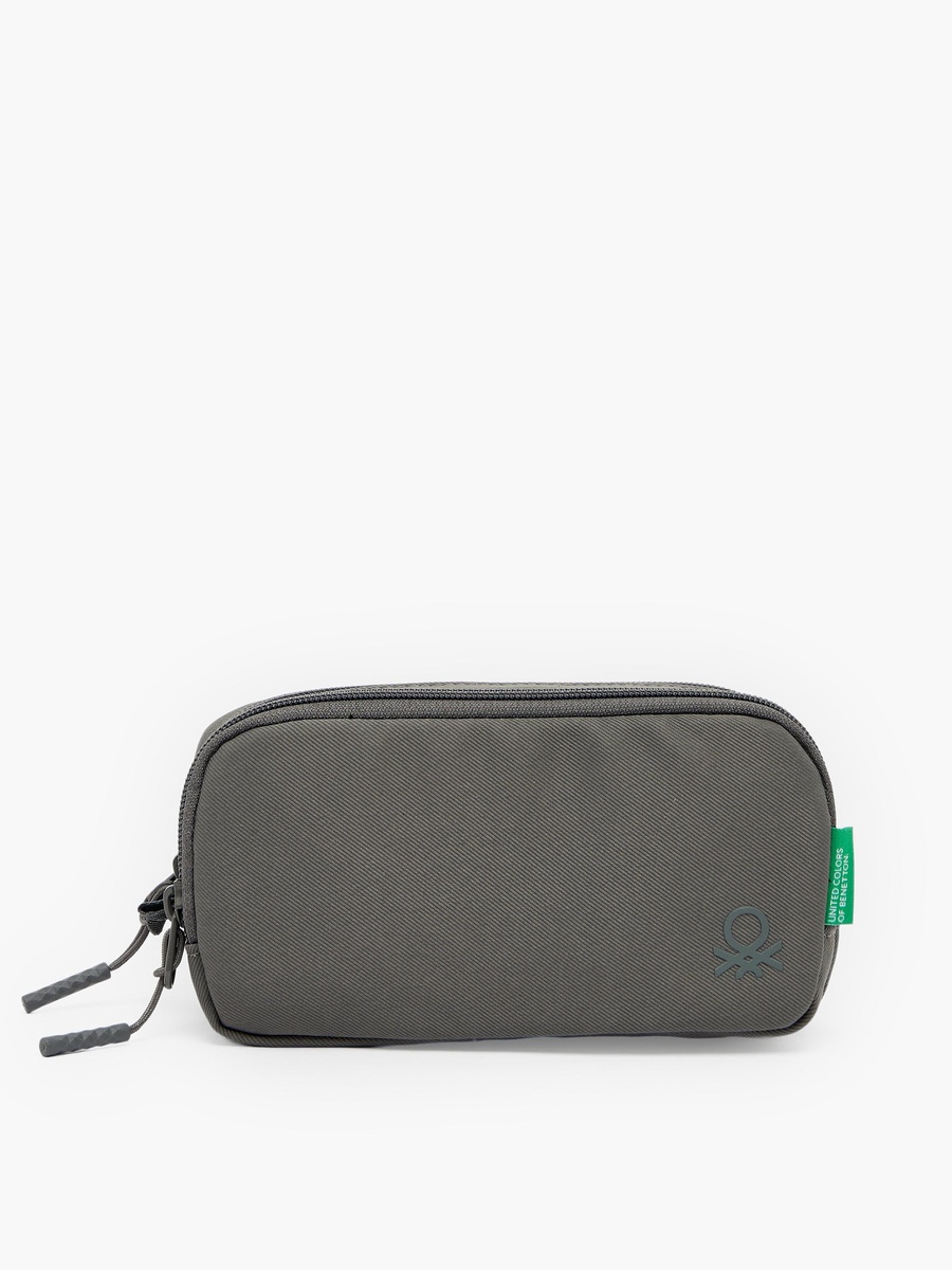 Solid Pencil Pouch with 2 Compartments