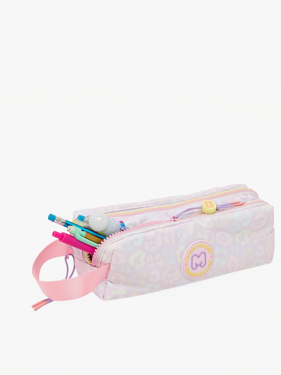 Printed Pencil Pouch with 2 Compartments