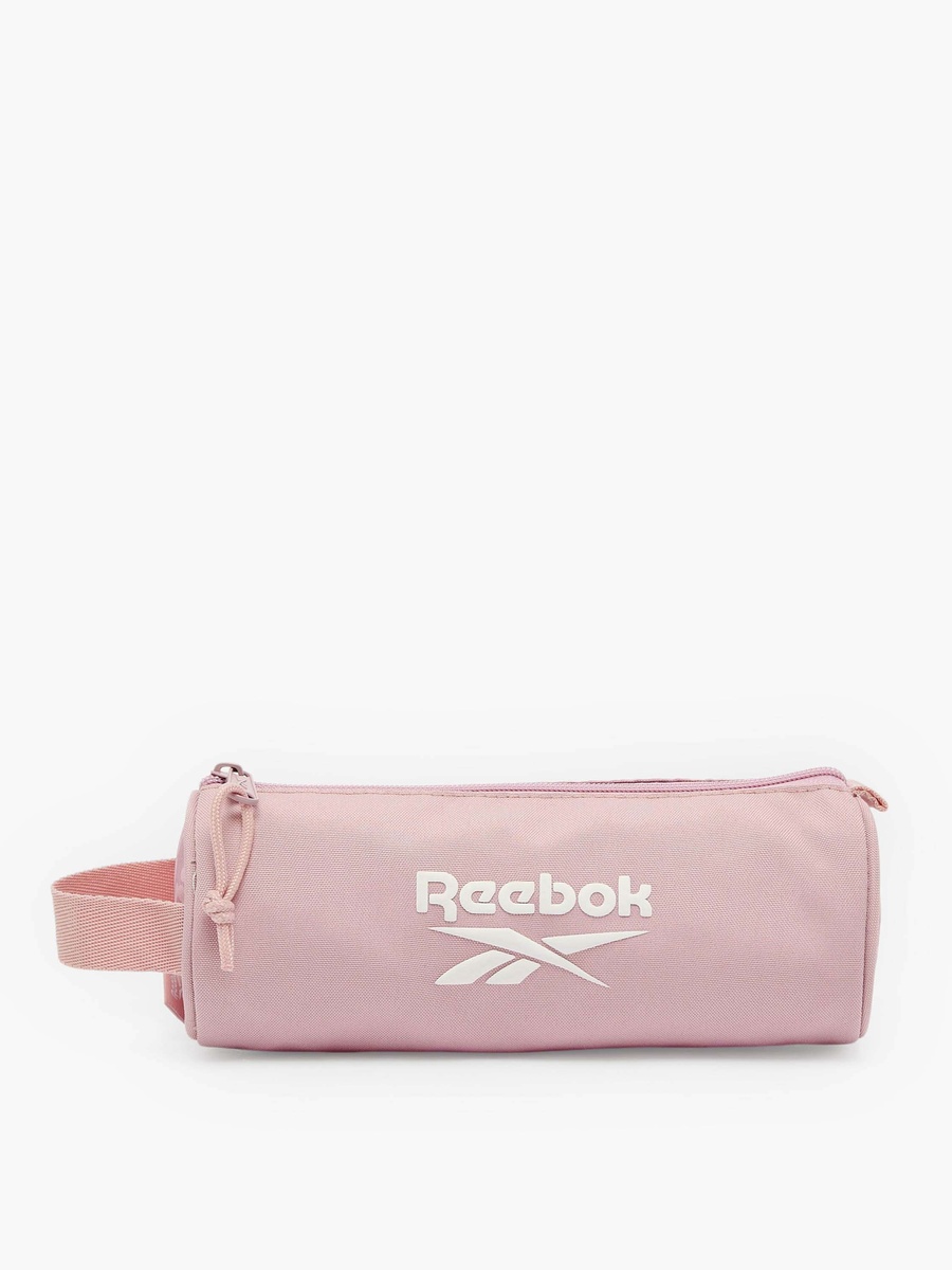 Logo Print Pencil Pouch with Zip Closure