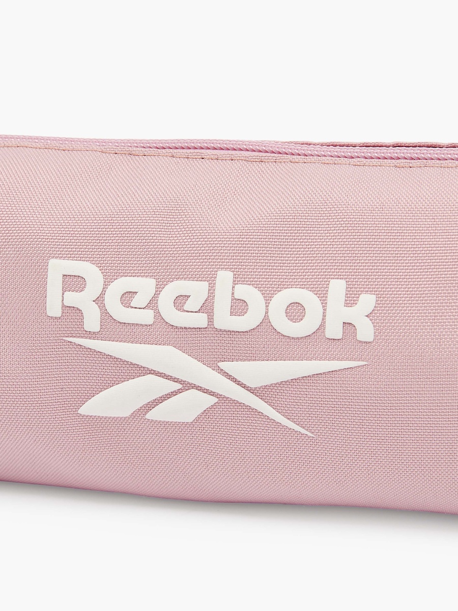 Logo Print Pencil Pouch with Zip Closure