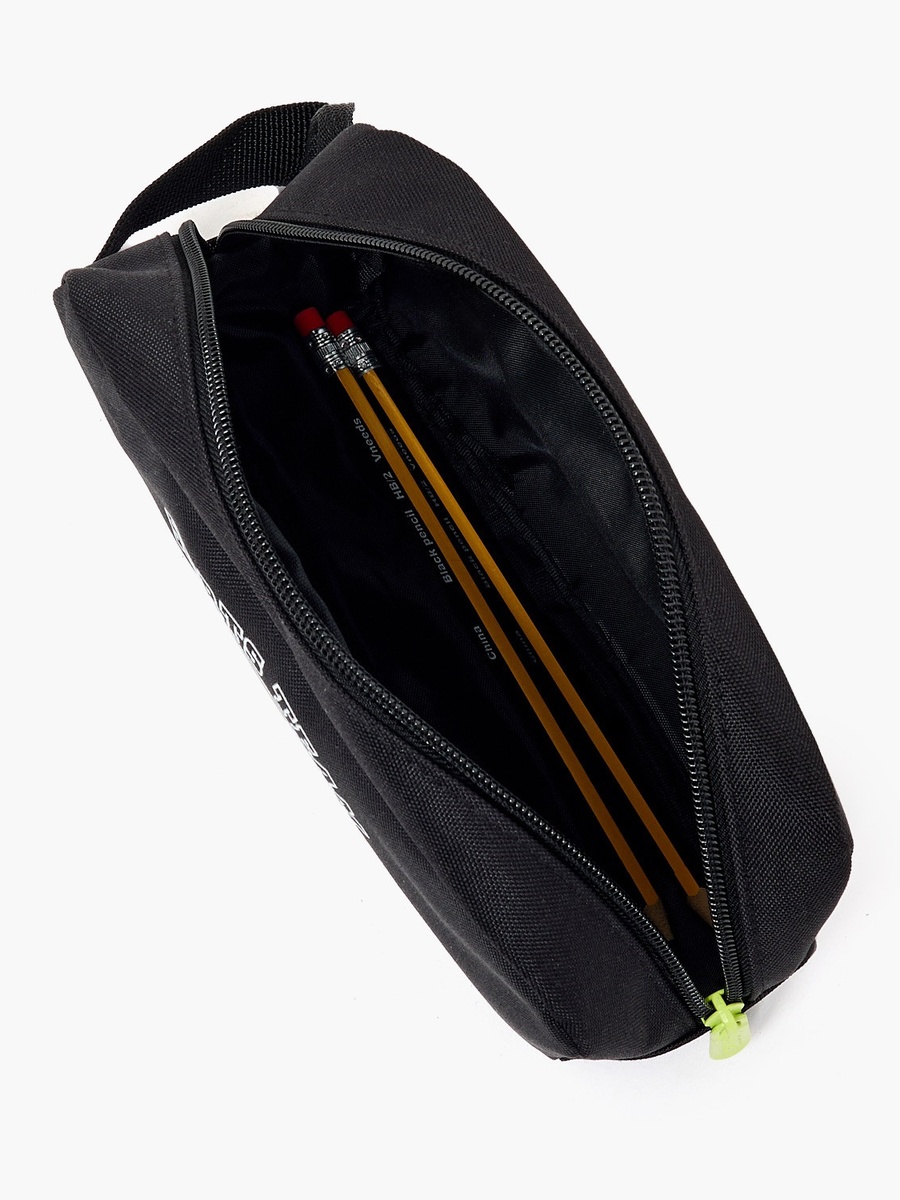 Football Print Pencil Pouch with Zip Closure
