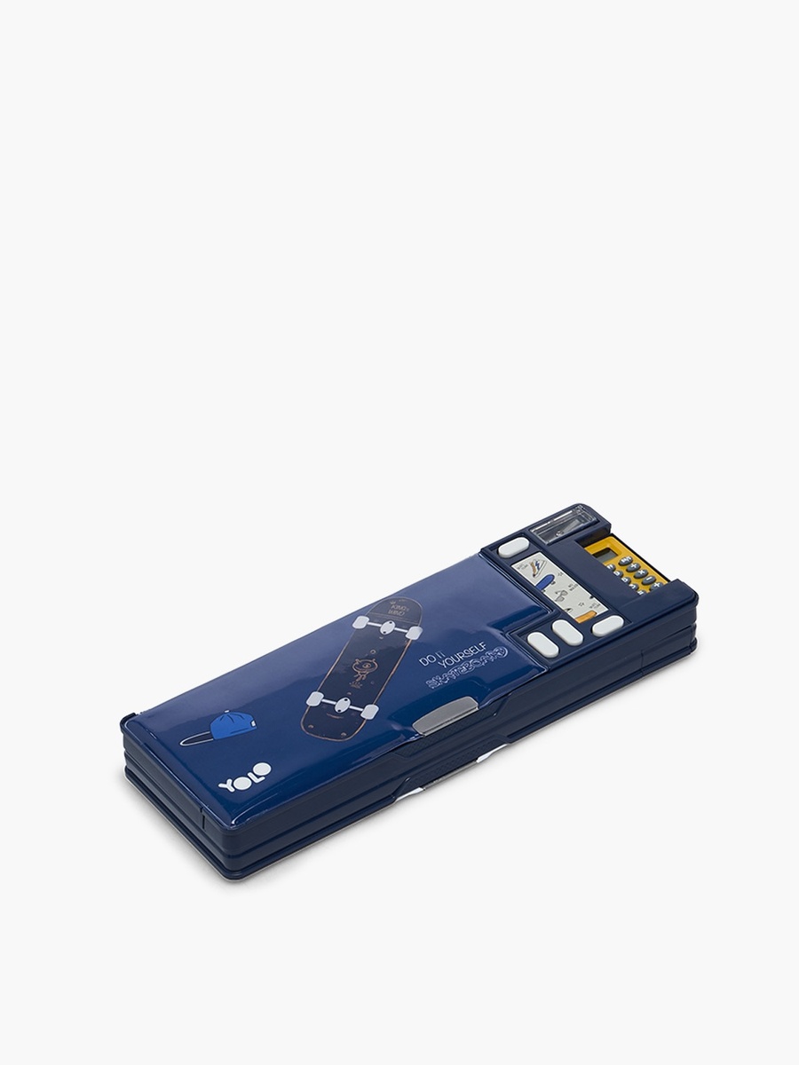 Skateboard Print Pencil Case with Calculator