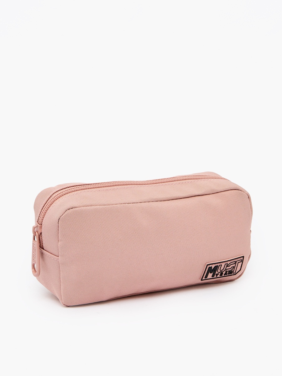 Solid Pencil Pouch with Zip Closure