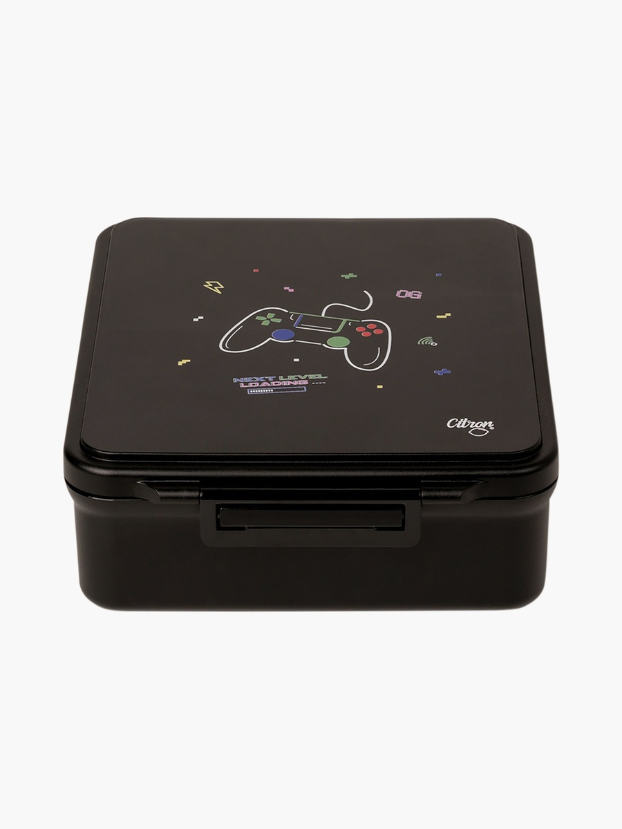 Gaming 4-Compartment Lunch Box with Food Jar - 1900 ml