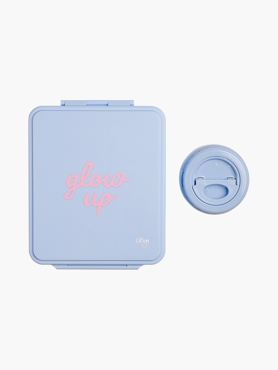 Glow Up 4-Compartment Lunch Box with Food Jar - 1900 ml