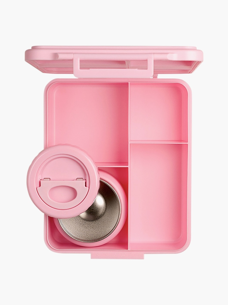 Glow Up 4-Compartment Lunch Box with Food Jar - 1900 ml