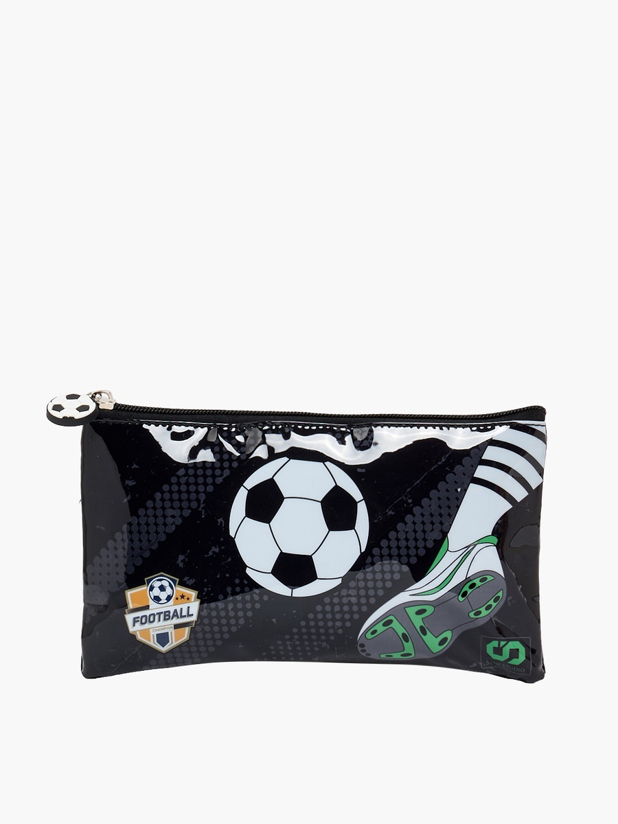 Football 5-Piece School Trolley Bag Set with Lunch Bag - 16 inch