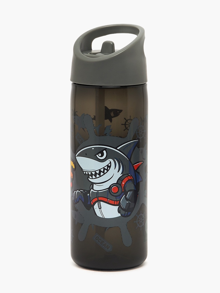 Shark Print 5-Piece School Trolley Bag Set with Lunch Box - 16 inch