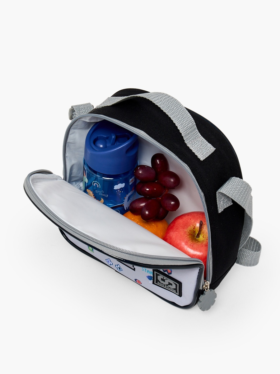 Robot Print 3-Piece School Trolley Bag Set with Lunch Bag - 12 inch