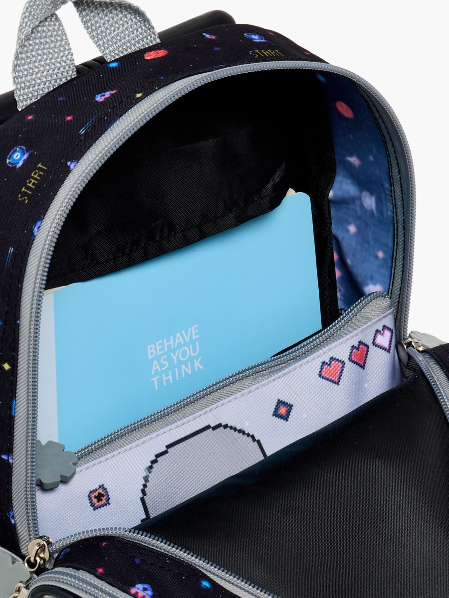 Robot Print 3-Piece School Trolley Bag Set with Lunch Bag - 12 inch