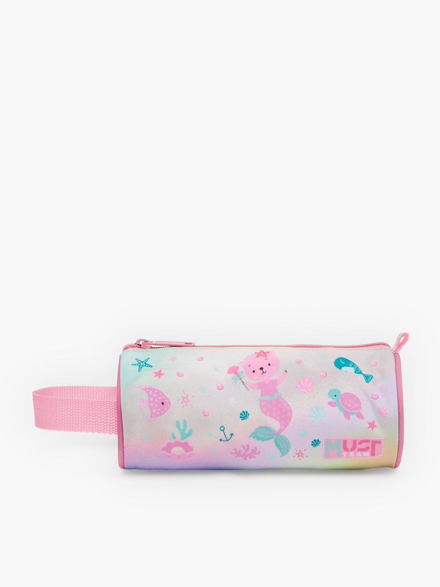 Girls Printed Print 3-Piece School Trolley Bag Set with Lunch Bag - 12 inch