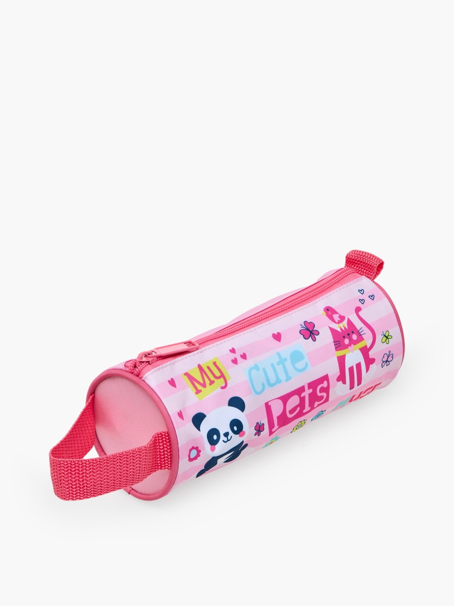 Girls Pets Print 3-Piece Trolley Bag Set with Pencil Case - 12 inch